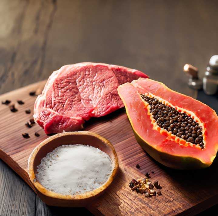O Poder da Papaína: Como Usar o Mamão para Amaciar Carnes